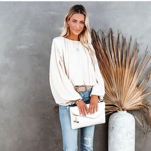 ALEXANDRA BILLOWED BLOUSE NWOT